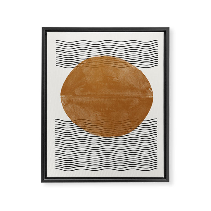 Sun and the water Framed Canvas Print Gallery Image 1