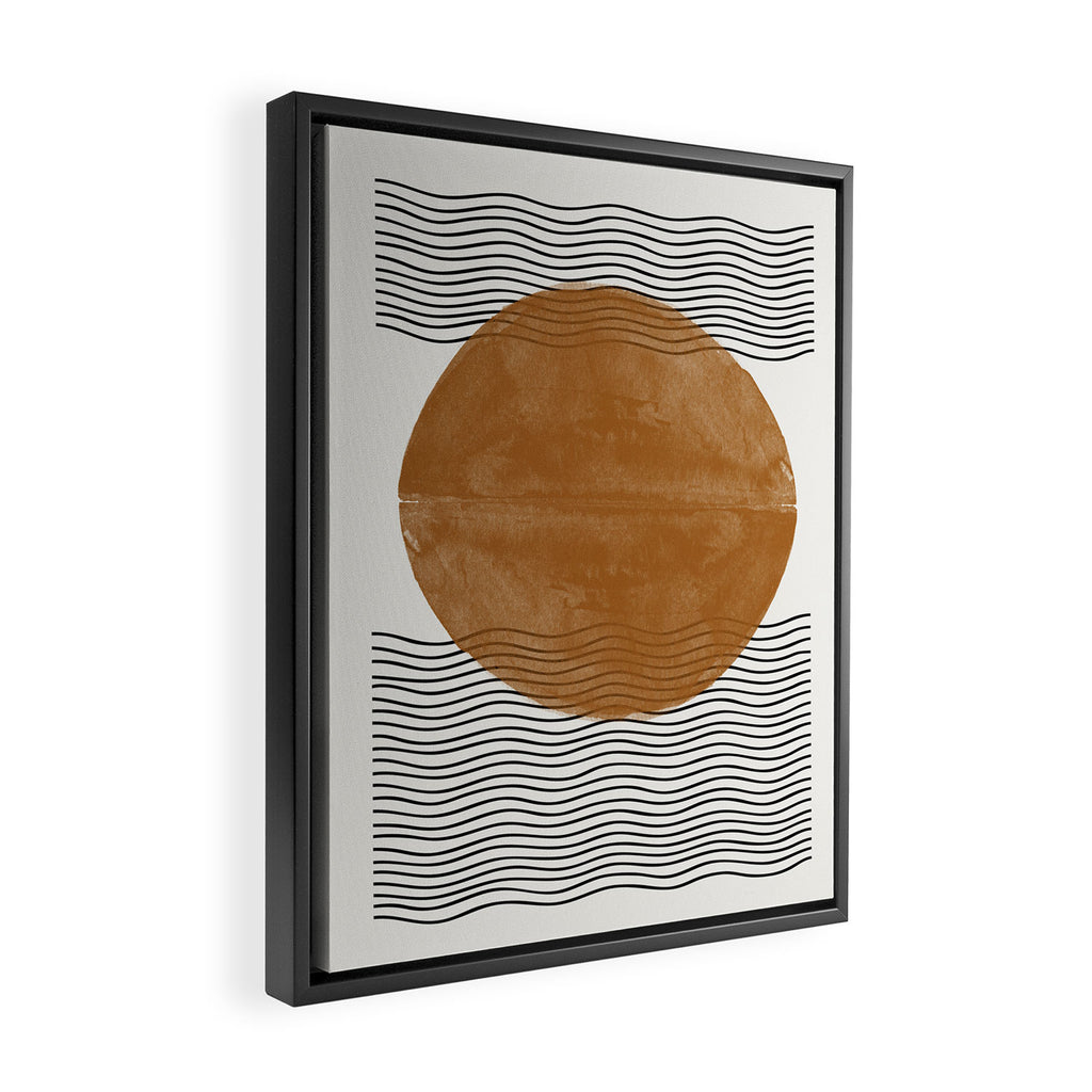 Sun and the water Framed Canvas Print Gallery Image 2