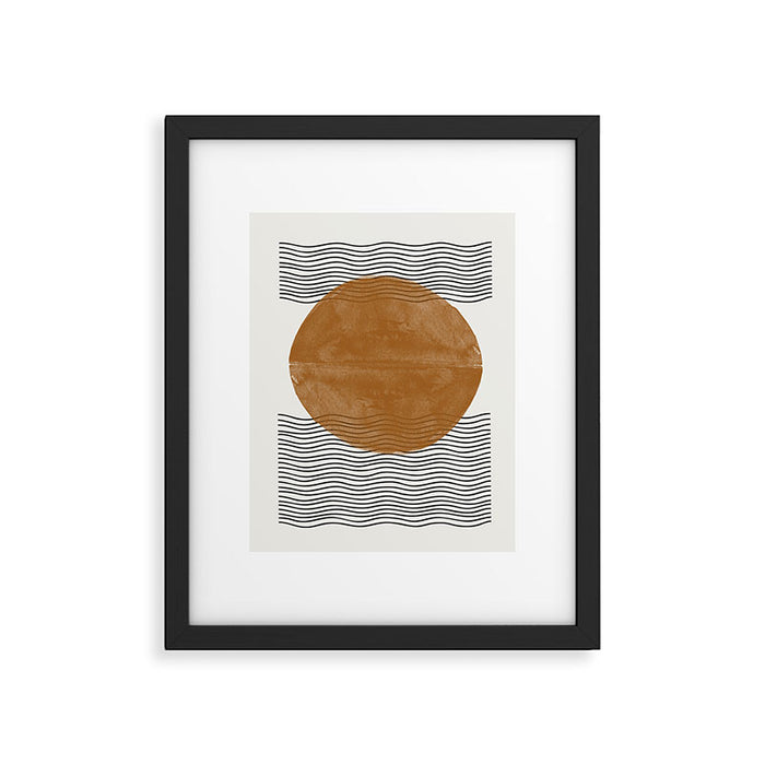 Sun and the water Framed Art Print Gallery Image 1