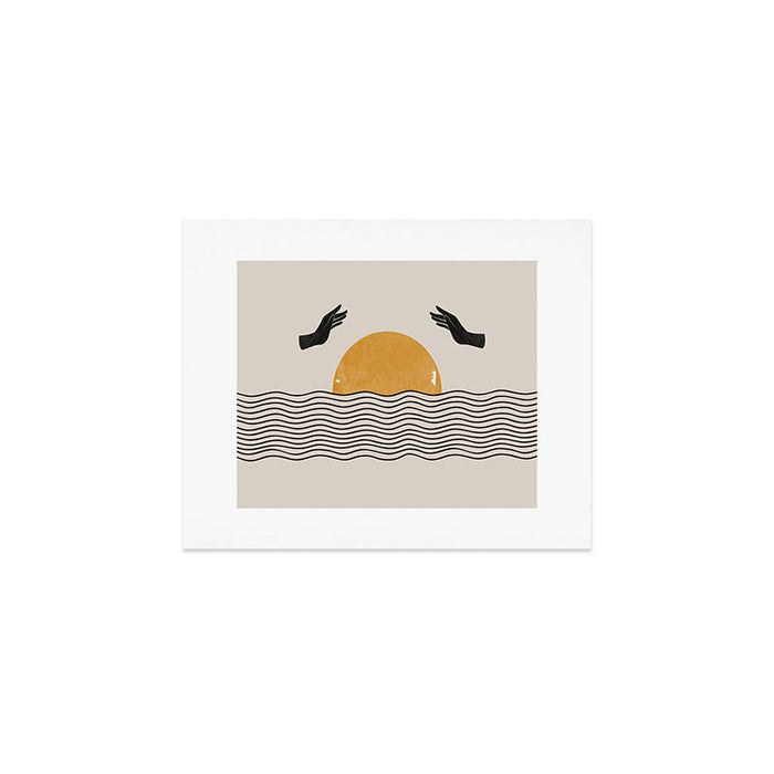 Sunrise Hand Art Art Print Gallery Image 1