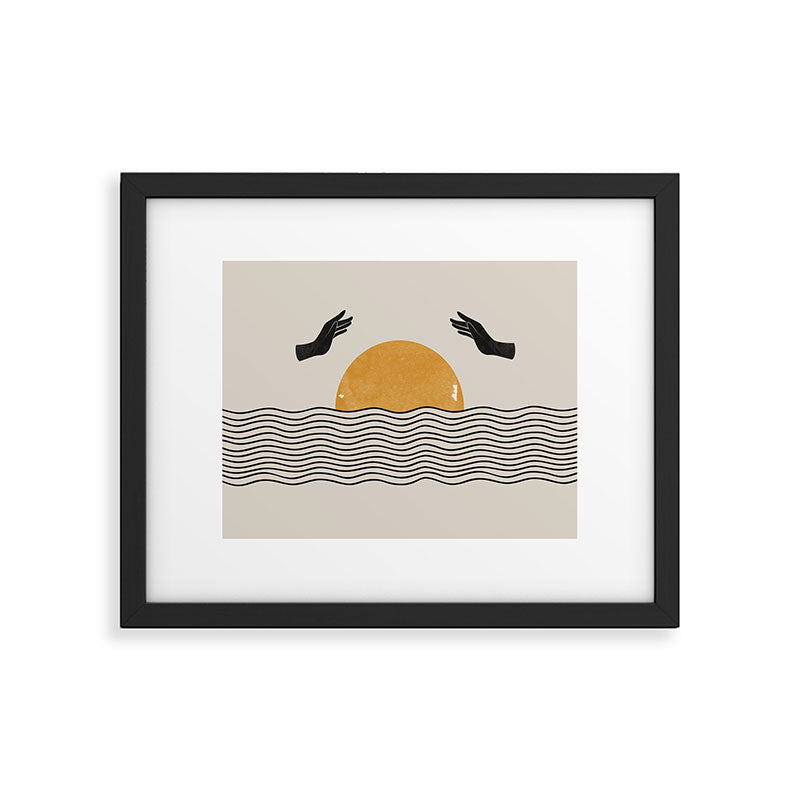 Sunrise Hand Art Framed Art Print Gallery Image 5