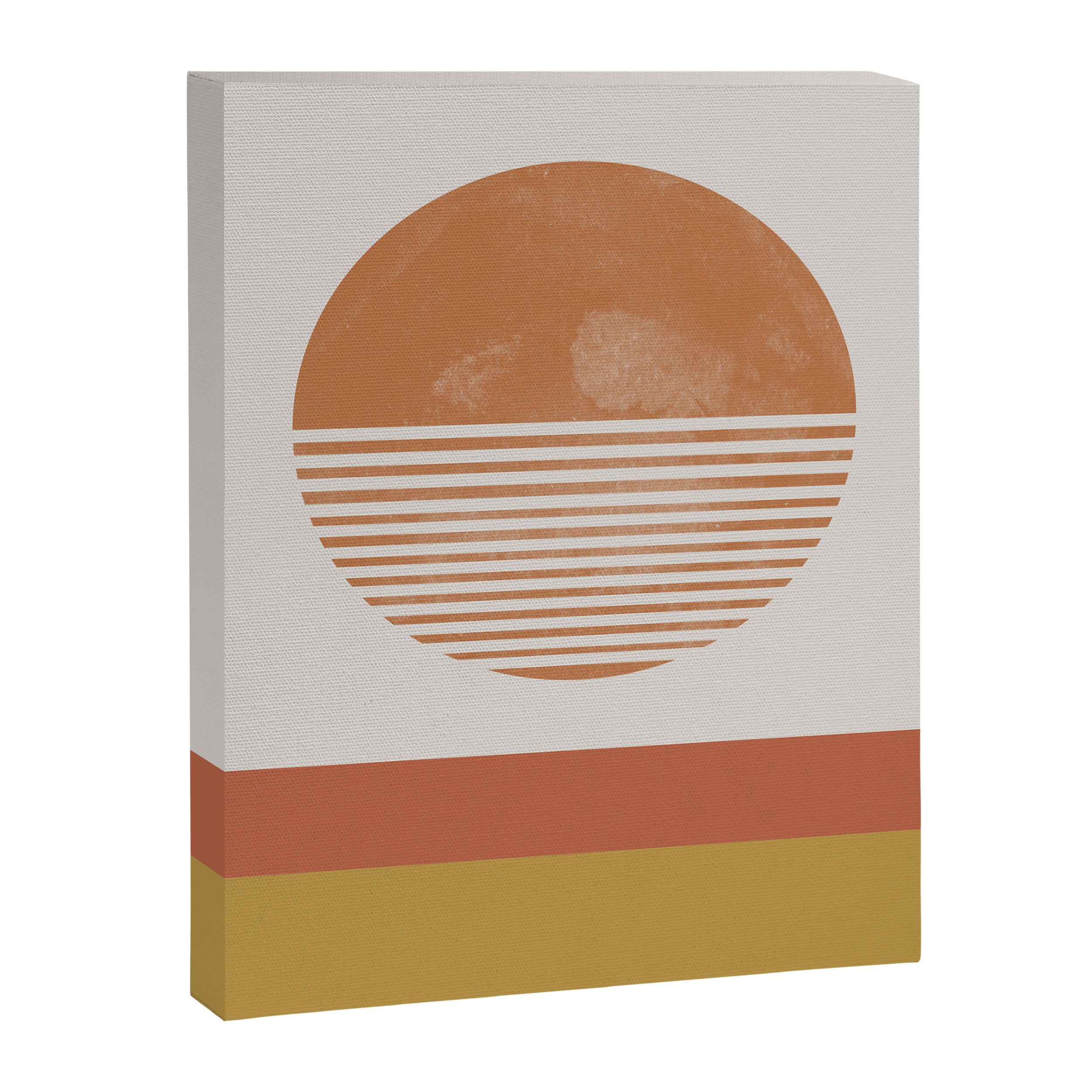 Sunshine, Modern Abstract Landscape, Sun Canvas Print Gallery Image 6