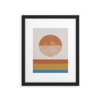 Sunshine, Modern Abstract Landscape, Sun Framed Art Print Gallery Image 5