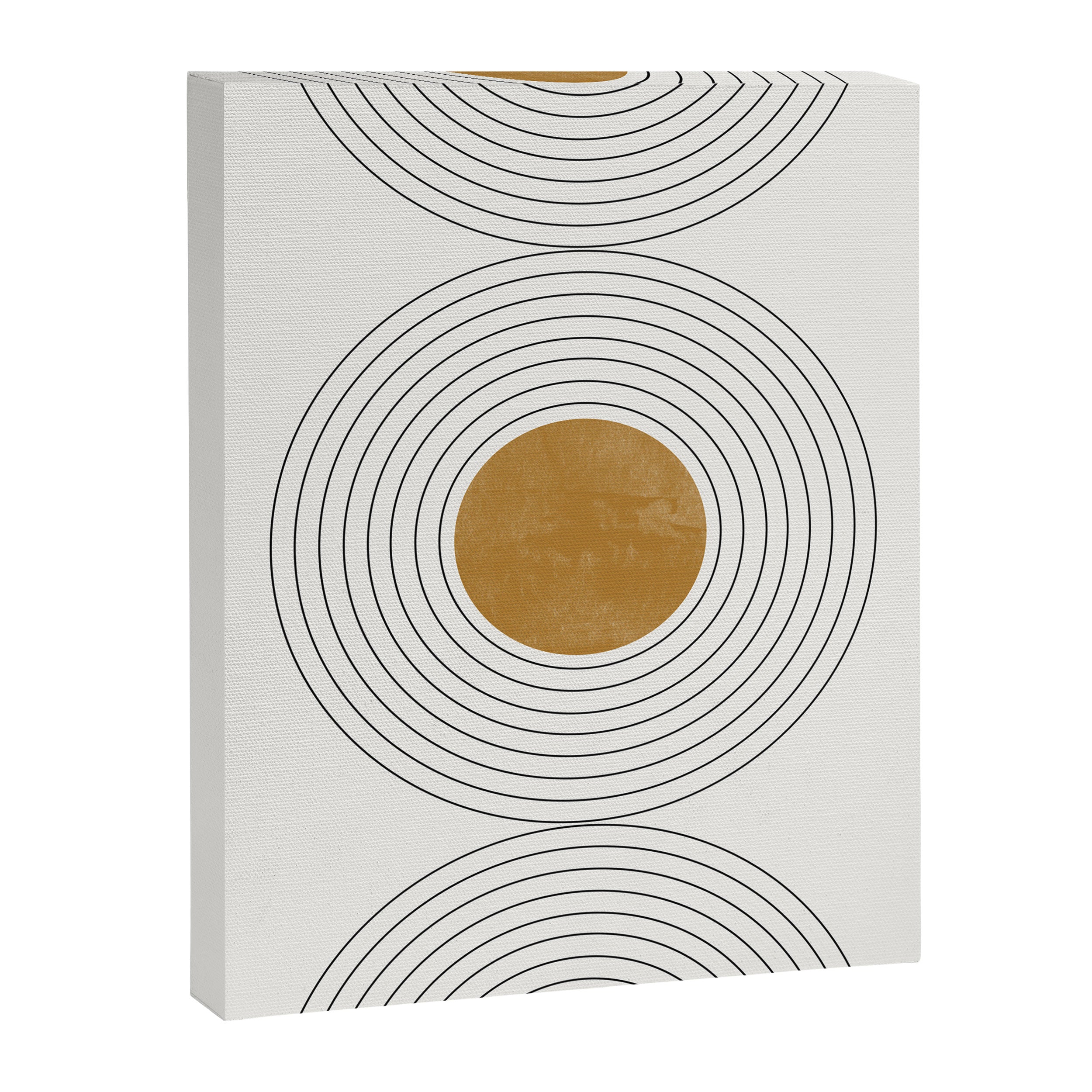 Sunshine Retro Circle Sun Canvas Print Gallery Image 6