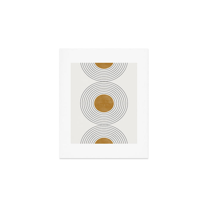 Sunshine Retro Circle Sun Art Print Gallery Image 1