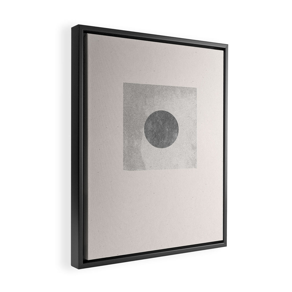 Texture Minimalist Paper Collage No.1 Framed Canvas Print Gallery Image 2