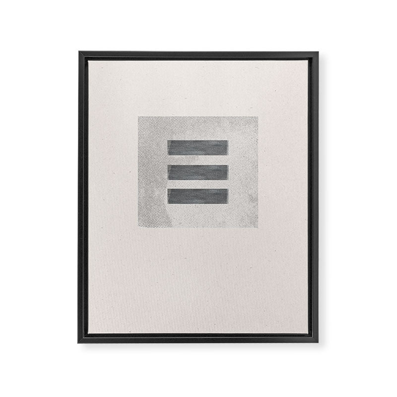 Texture Minimalist Paper Collage No.2 Framed Canvas Print Gallery Image 6