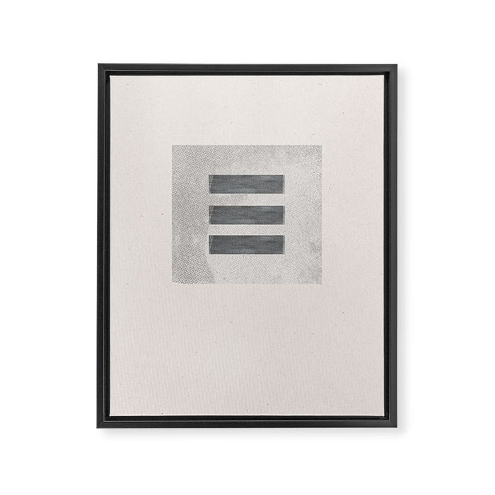 Texture Minimalist Paper Collage No.2 Framed Canvas Print Gallery Image 1