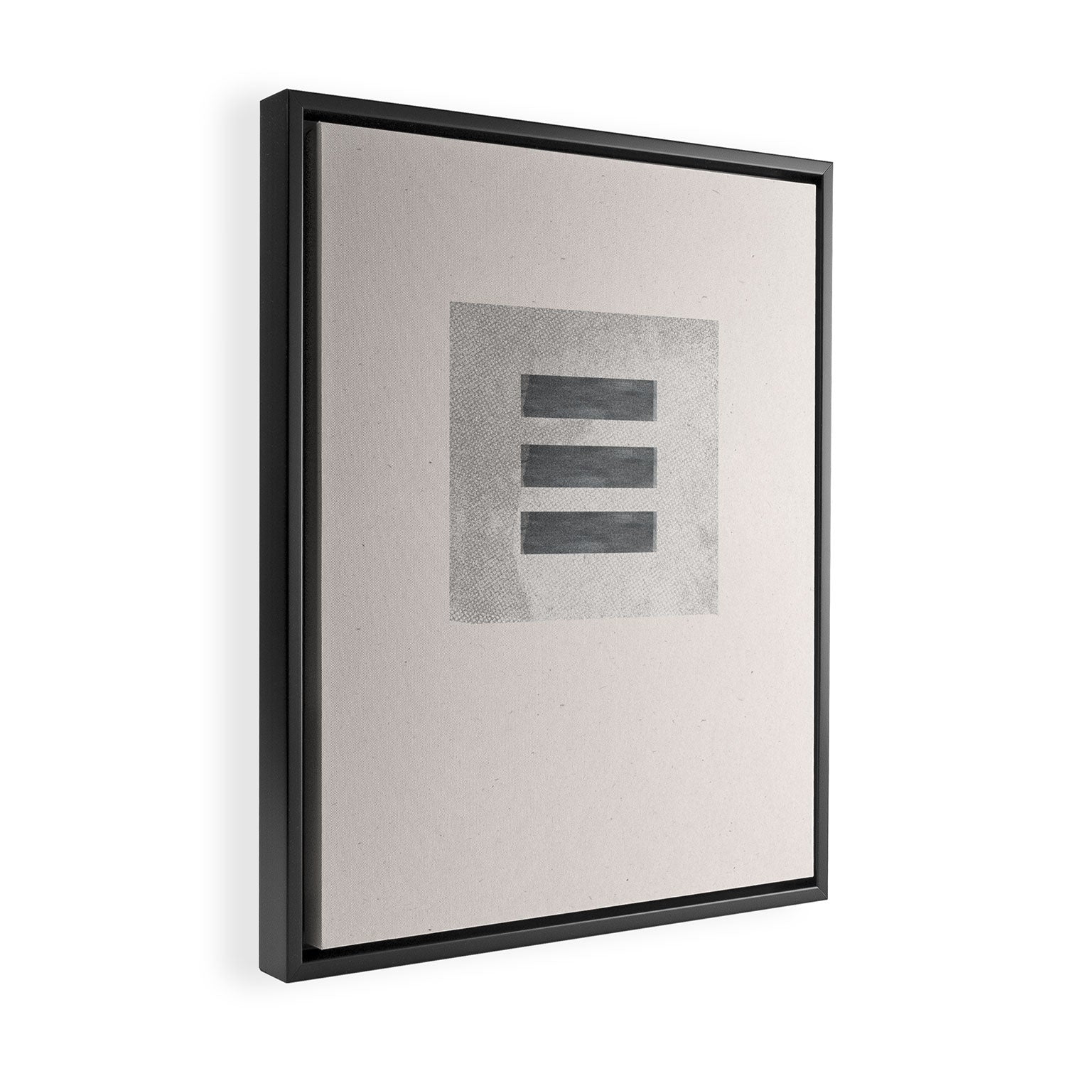 Texture Minimalist Paper Collage No.2 Framed Canvas Print Gallery Image 2
