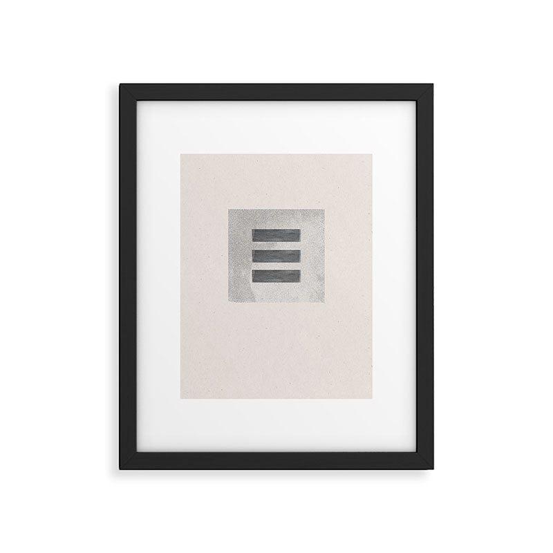 Texture Minimalist Paper Collage No.2 Framed Art Print Gallery Image 5