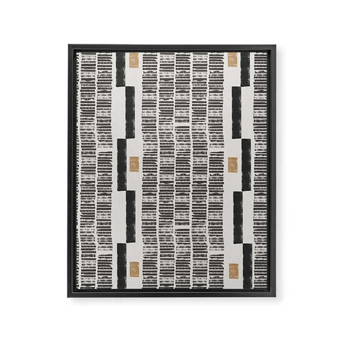 Tribal Rustic Pattern  Framed Canvas Print Gallery Image 1
