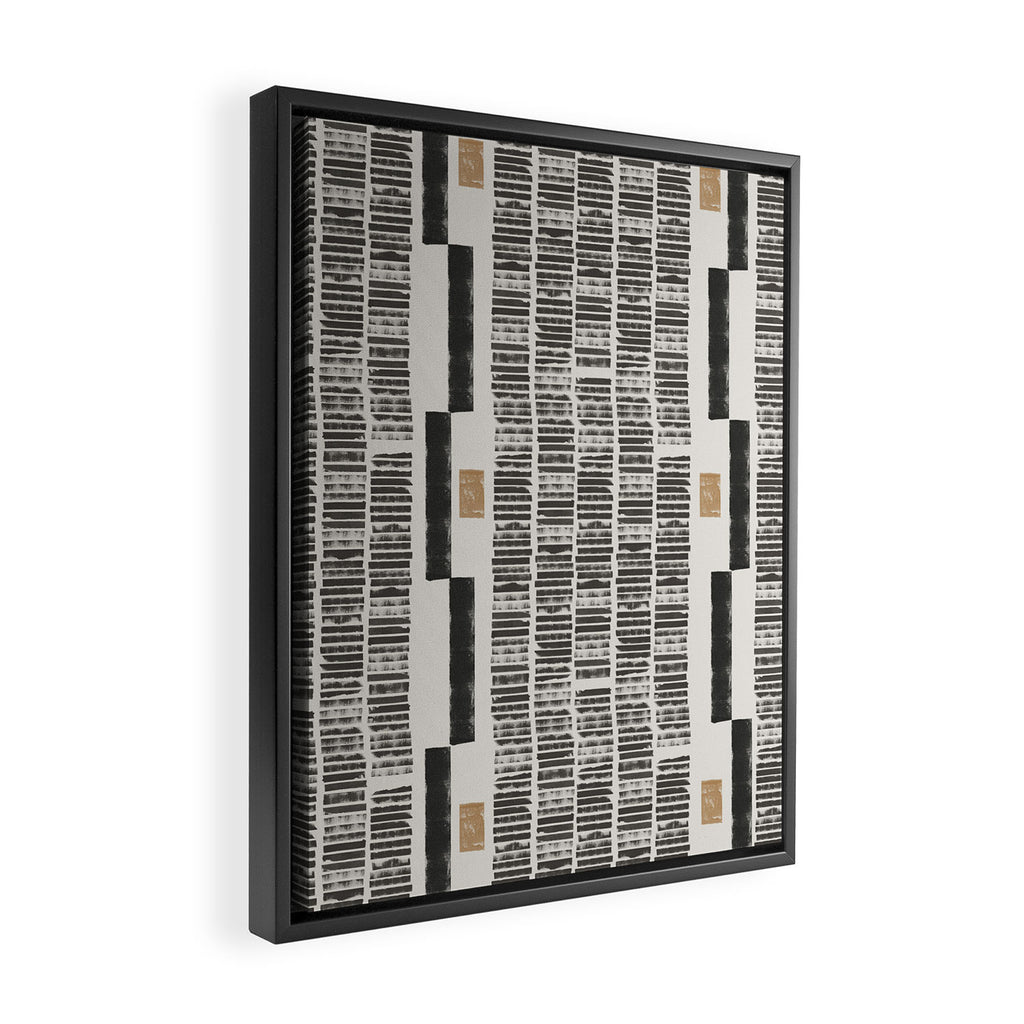 Tribal Rustic Pattern  Framed Canvas Print Gallery Image 2