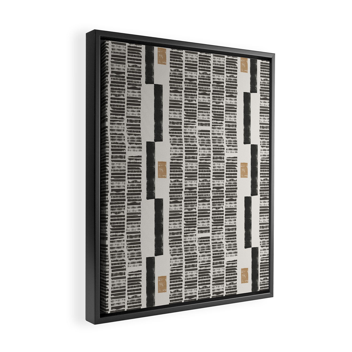 Tribal Rustic Pattern  Framed Canvas Print Gallery Image 2