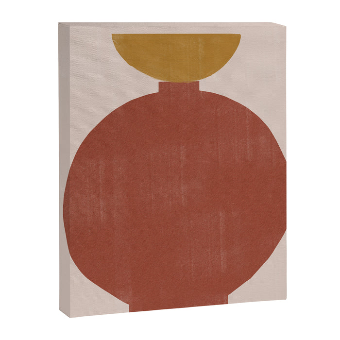 Vase Burnt Orange Object Canvas Print Gallery Image 1