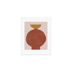 Vase Burnt Orange Object Art Print Gallery Image 1