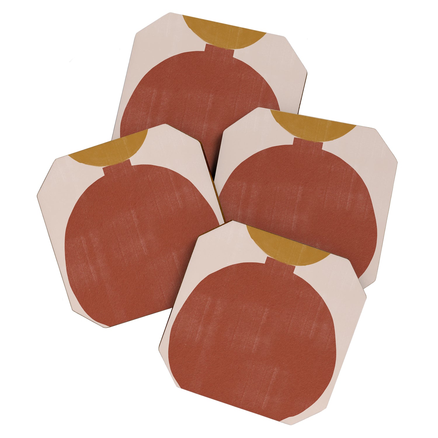 Vase Burnt Orange Object Coaster Gallery Image 1