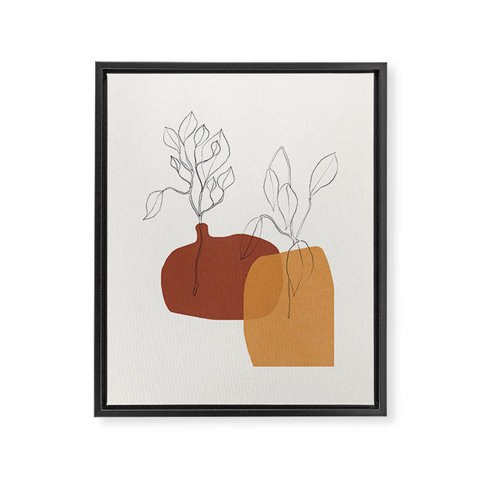 Vases Home Plants Framed Canvas Print Gallery Image 1