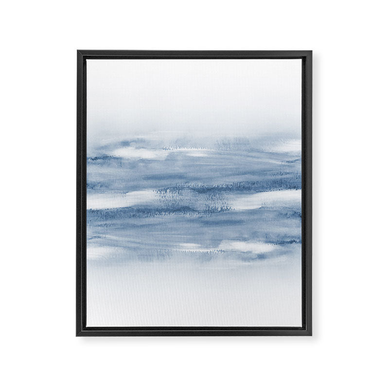 Watercolour Abstract Clouds Framed Canvas Print Gallery Image 6