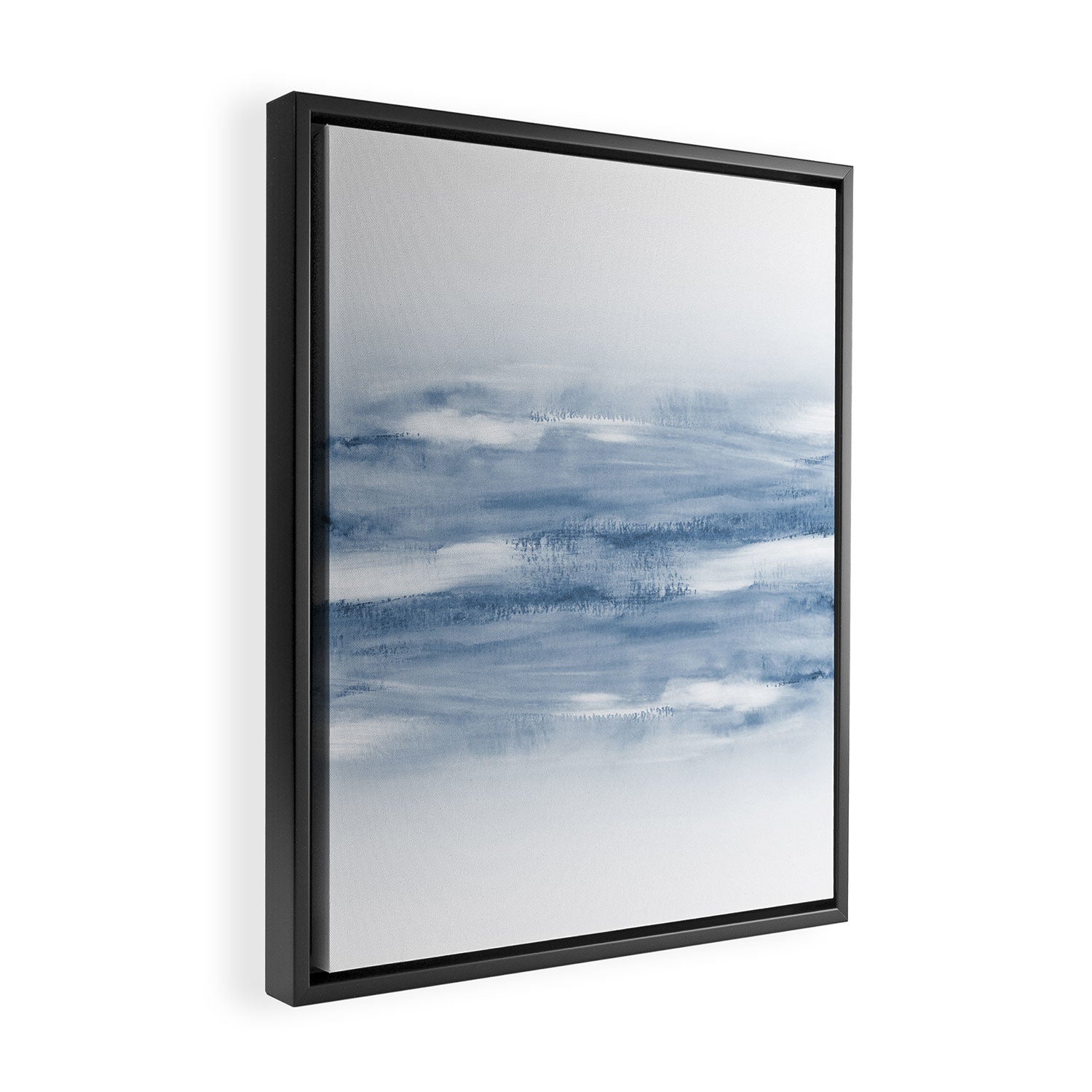 Watercolour Abstract Clouds Framed Canvas Print Gallery Image 2