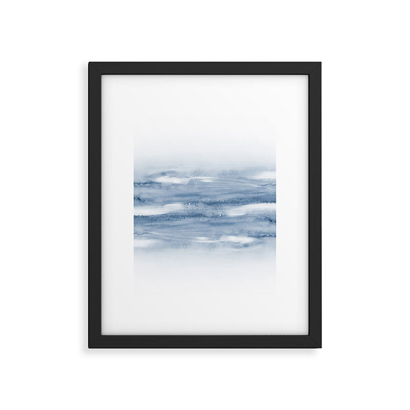 Watercolour Abstract Clouds Framed Art Print Gallery Image 4