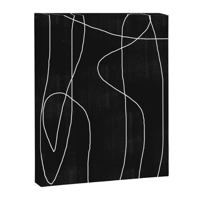 White Line Flow Canvas Print Gallery Image 1