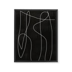 White Line Flow Framed Canvas Print Gallery Image 6