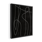 White Line Flow Framed Canvas Print Gallery Image 2