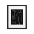 White Line Flow Framed Art Print Gallery Image 5