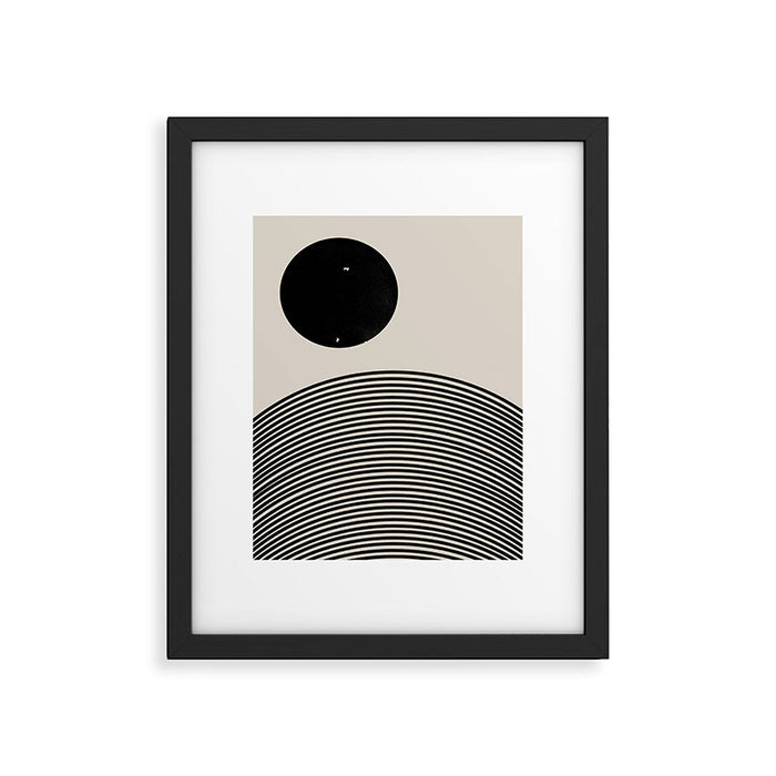 Woodblock Art, Mid Century illustration Framed Art Print Gallery Image 1