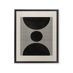 Woodblock Geometric Composition Framed Canvas Print Gallery Image 6