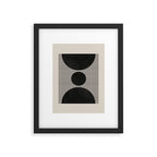 Woodblock Geometric Composition Framed Art Print Gallery Image 5