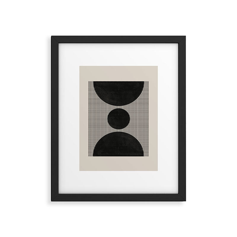 Woodblock Geometric Composition Framed Art Print Gallery Image 5