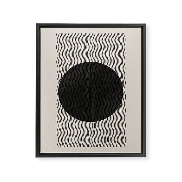 Woodblock Paper Art Framed Canvas Print Gallery Image 1