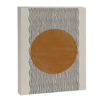 Woodblock Paper Mustard  Canvas Print Gallery Image 6