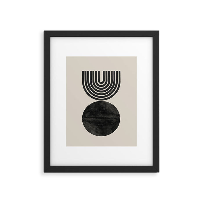 Woodblock Print, Modern Art Framed Art Print Gallery Image 1