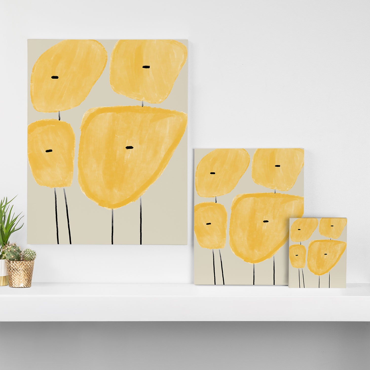 Yellow Flowers  Canvas Print Gallery Image 3