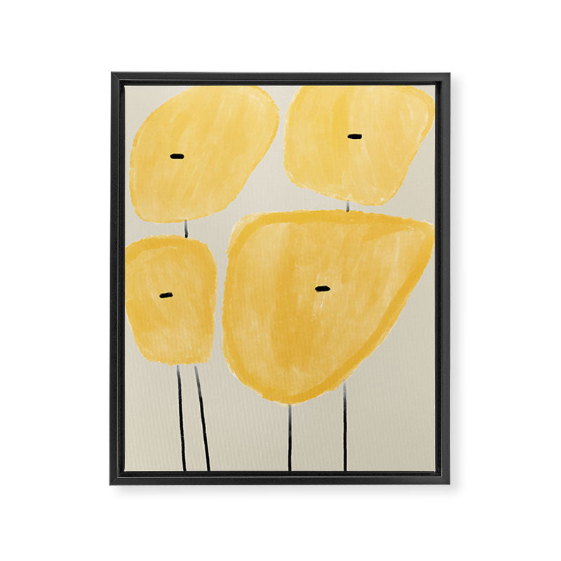 Yellow Flowers  Framed Canvas Print Gallery Image 3