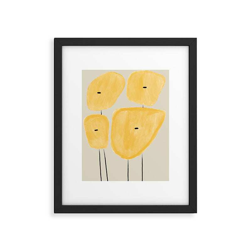 Yellow Flowers  Framed Art Print Gallery Image 4