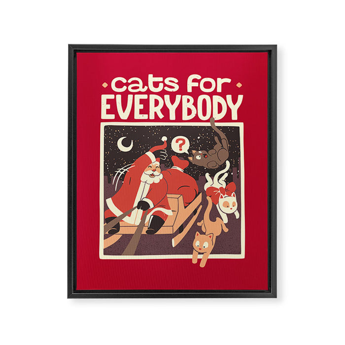 Cats for Everybody Framed Canvas Print Gallery Image 1