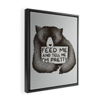 Feed Me And Tell Me I'm Pretty Bear Framed Canvas Print Gallery Image 2