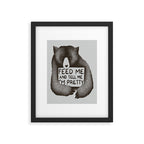 Feed Me And Tell Me I'm Pretty Bear Framed Art Print Gallery Image 4