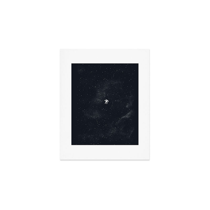 Gravity - Dark Blue Art Print Gallery Image 1