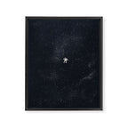 Gravity - Dark Blue Framed Canvas Print Gallery Image 8
