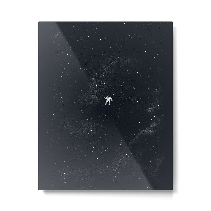 Gravity - Dark Blue Metal Print Gallery Image 1