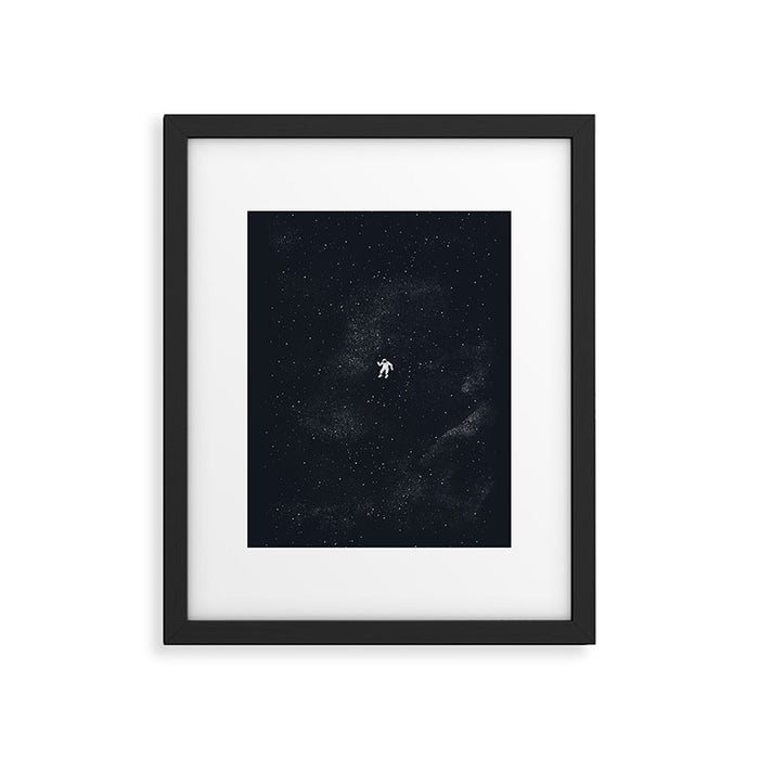 Gravity - Dark Blue Framed Art Print Gallery Image 1