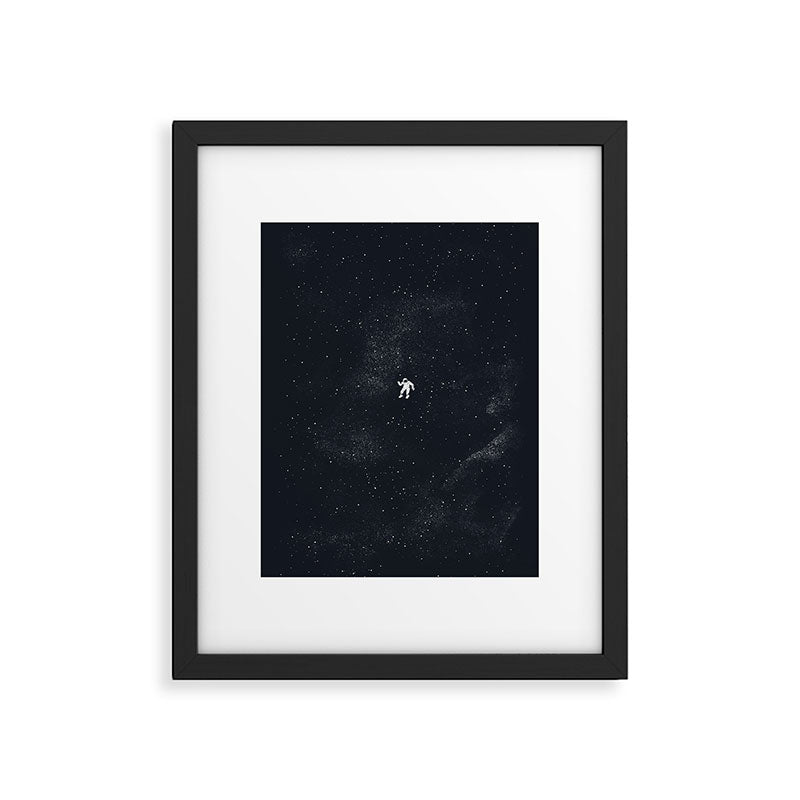 Gravity - Dark Blue Framed Art Print Gallery Image 6