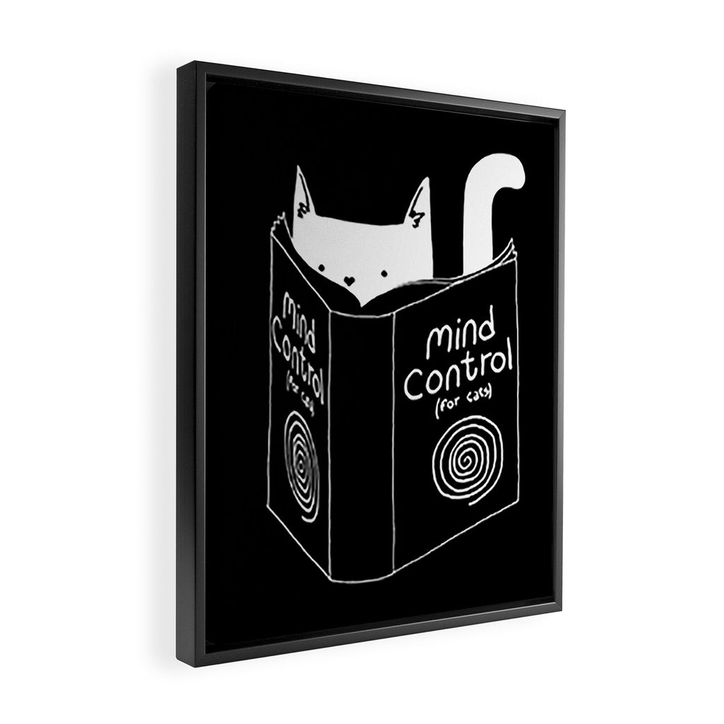 Mind Control 4 Cats Framed Canvas Print Gallery Image 2