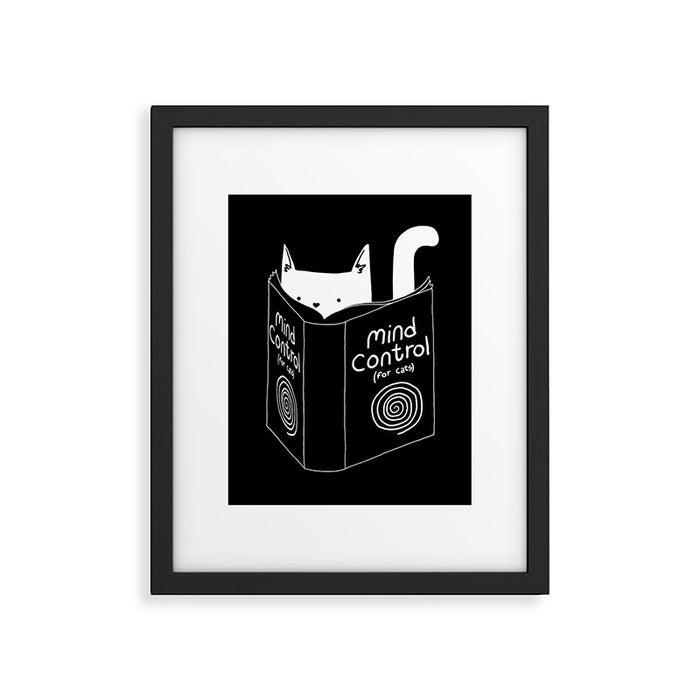 Mind Control 4 Cats Framed Art Print Gallery Image 1