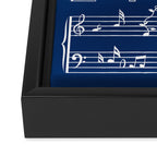 The Moonlight Sonata Blue Framed Canvas Print Gallery Image 2