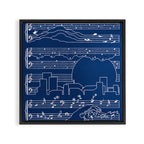 The Moonlight Sonata Blue Framed Canvas Print Gallery Image 3